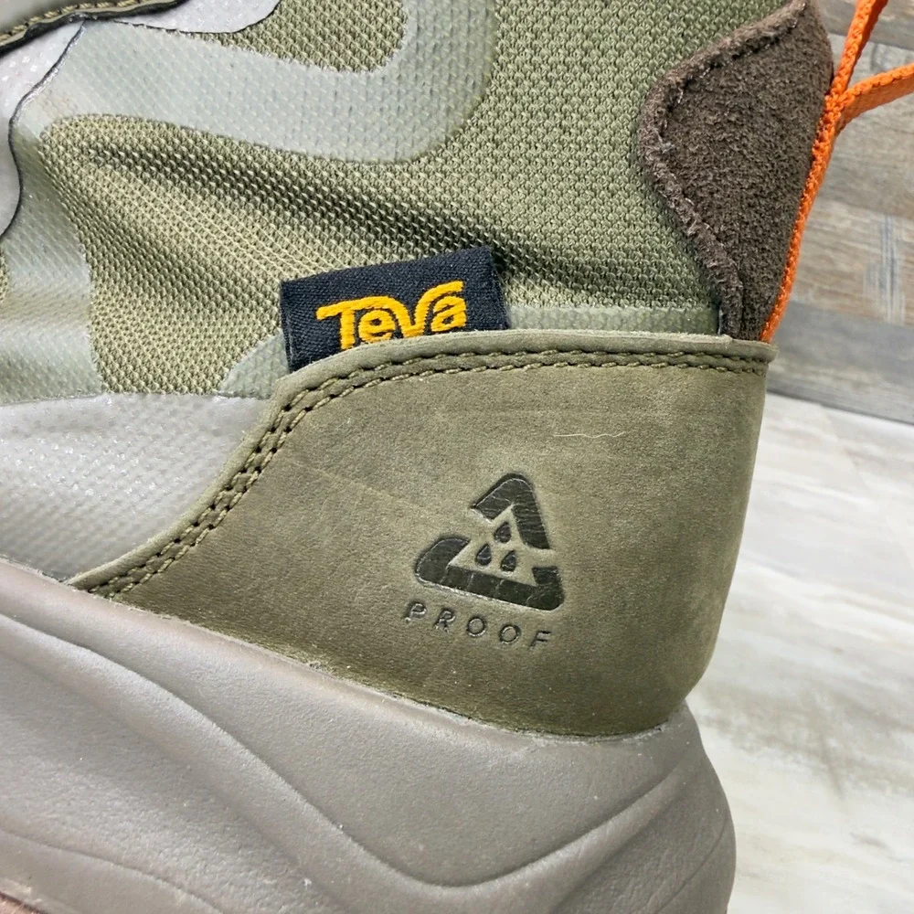 Teva Geotrecca Mid Mens Size 9 Hiking Boots Waterproof Geotrecca Olive Green